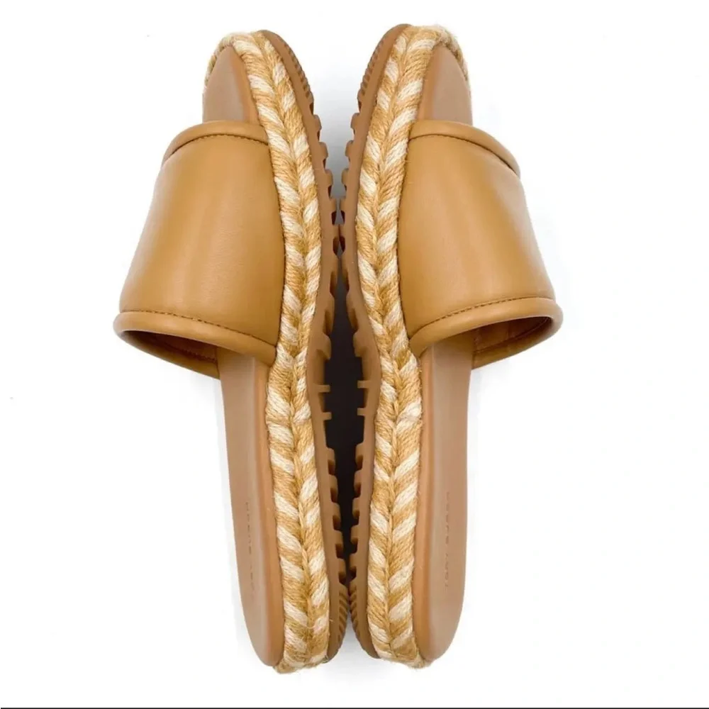New Tory Burch Espadrille Slides North Nappa